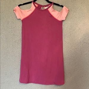 Cold shoulder tshirt dress